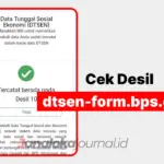 Cara Cek Desil di dtsen-form.bps.go.id 2026 dan Cara Memperbarui