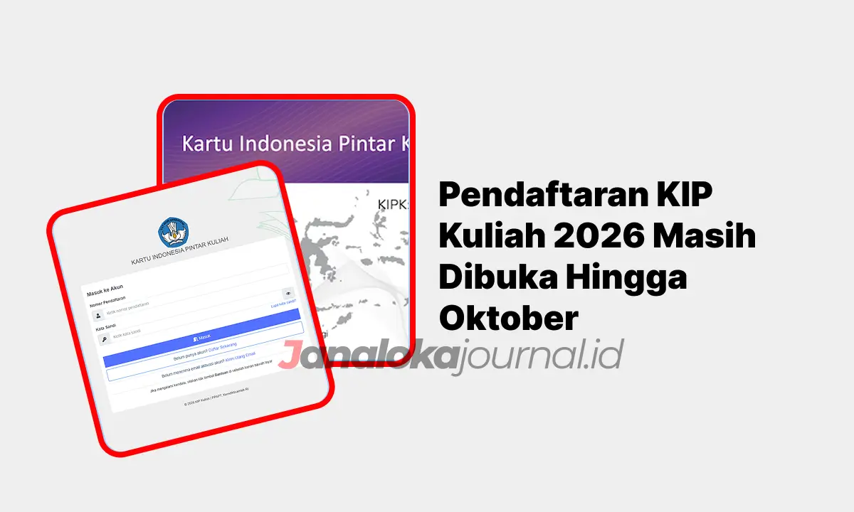 Pendaftaran KIP Kuliah 2026 Masih Dibuka Hingga Oktober
